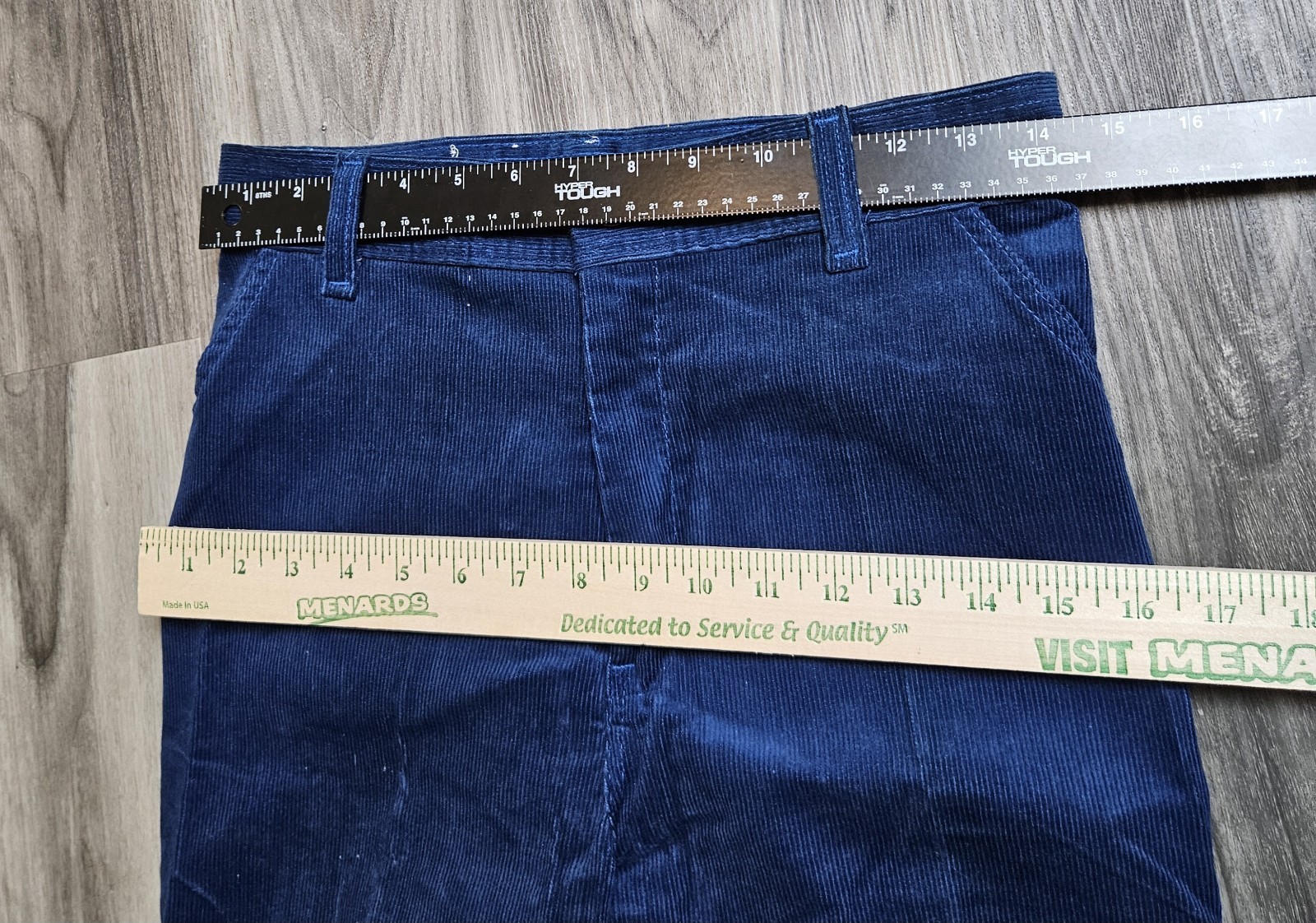 NWT 1980s Women’s Blue March 1 Corduroy Pants High Waisted Mom Jeans 29×32 VTG