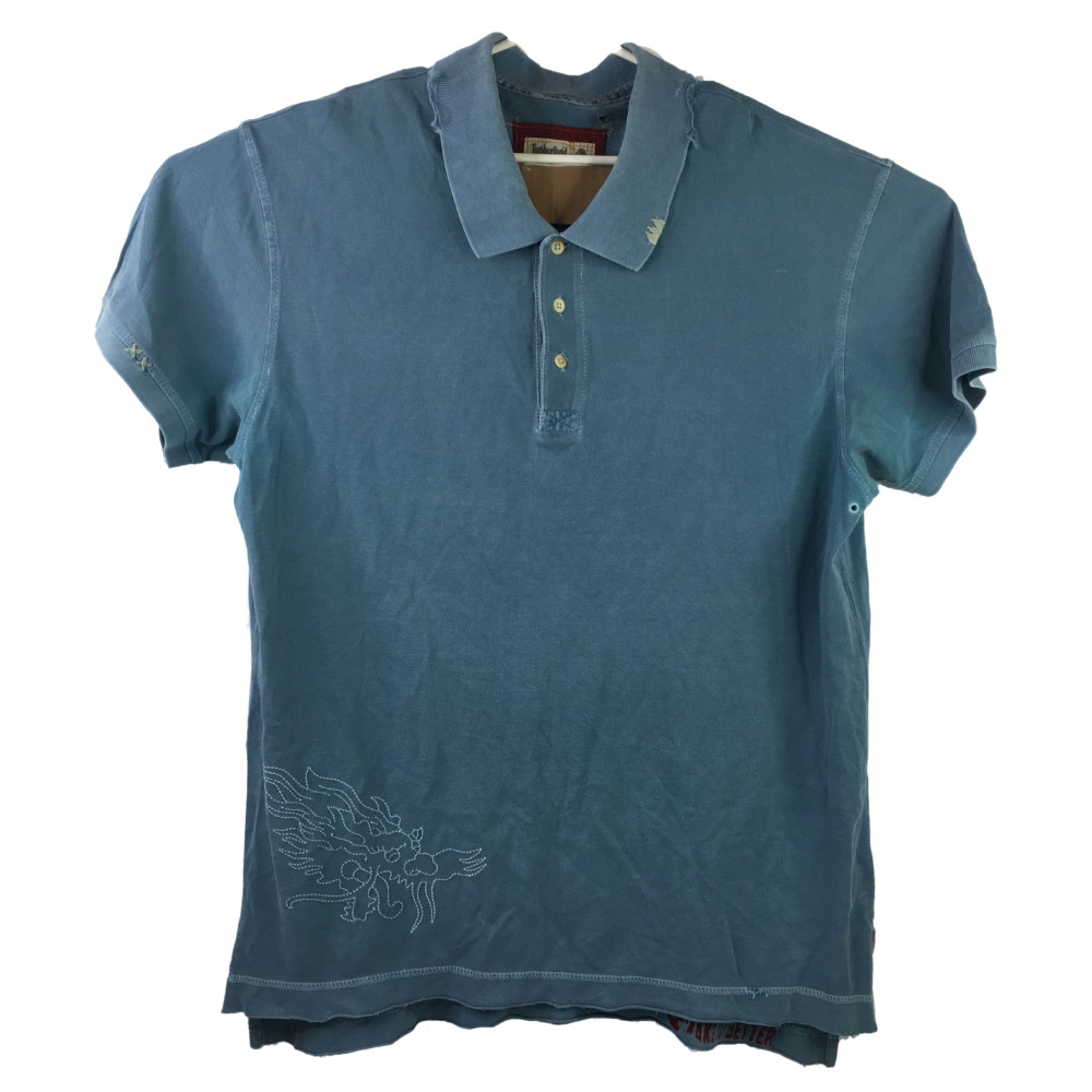 Vintage 90s Timberland Mens XL Polo TShirt Make it Better Organic Cotton VINTAGE