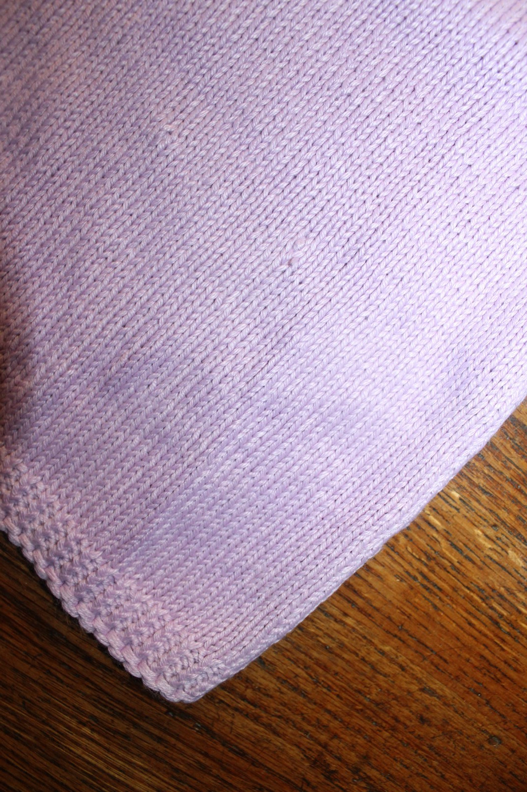Vintage 1960s 1970s Lavender Knitted Jumper Top Shawl Collar Peter Pan Collar