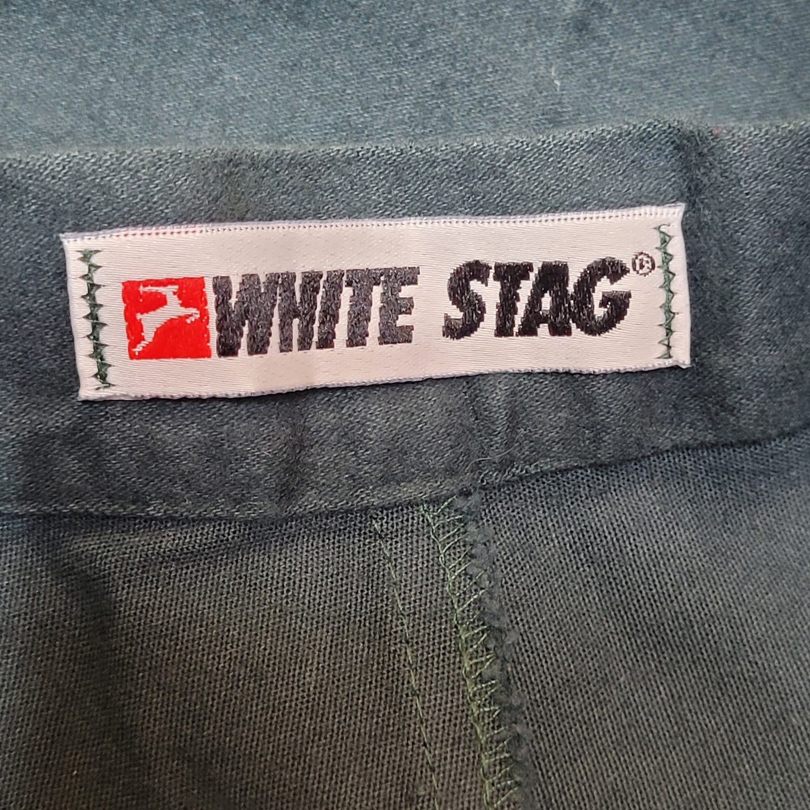 NOS Vtg 80s White Stag Hunter Green Stirrup Pants Stretch High Rise Wmn’s 8 P
