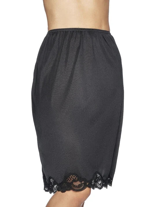 Ilusion Anti-Static Women Half slip Lace Slit 18″ 24″ Length Size S M L XL 2011