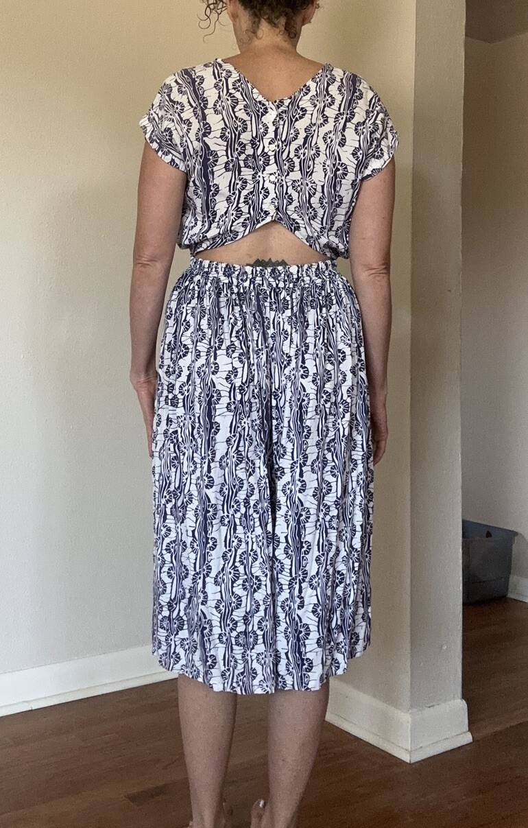 Vintage Passports 90s Open Back Purple Dress New York Summer Woman’s M