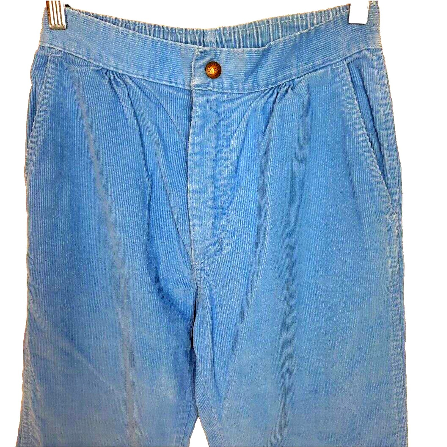Vintage OP Ocean Pacific High Waist Corduroy Pants Small 24×29 Blue Surf Skate