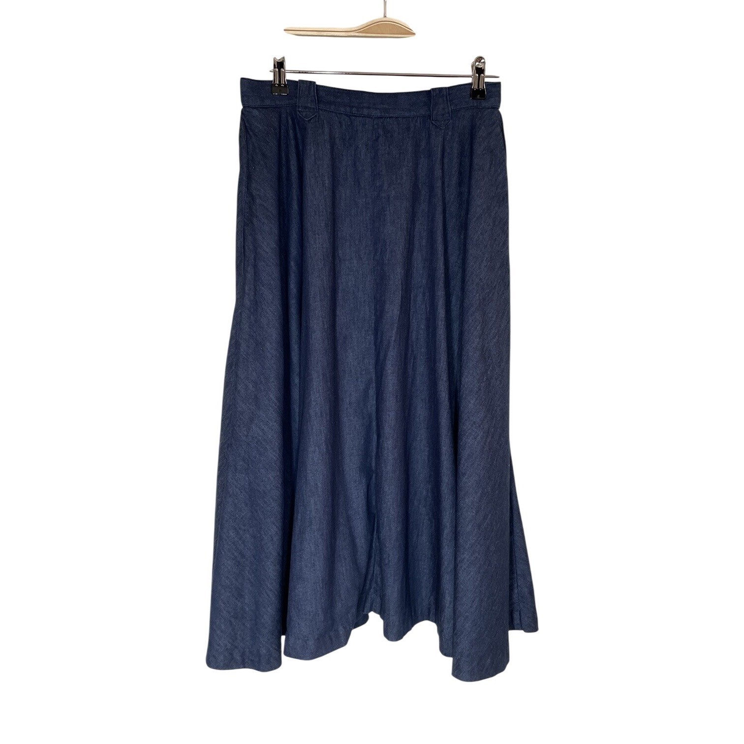 VTG Panhandle Slim Denim Skirt Side Pockets Waist 29″
