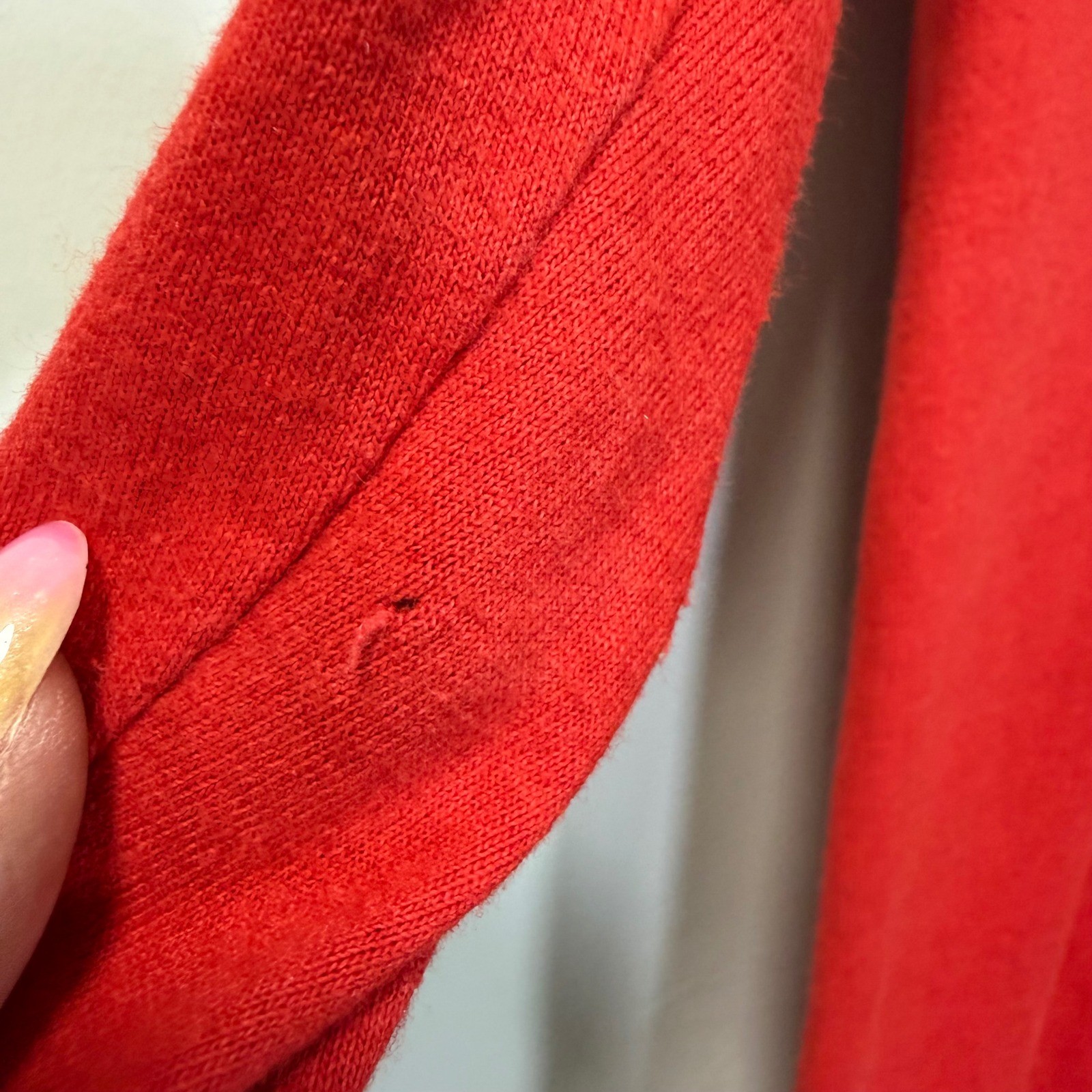 Vintage Avon Fashions Red Double Breasted Knit Midi Dress Gold Buttons