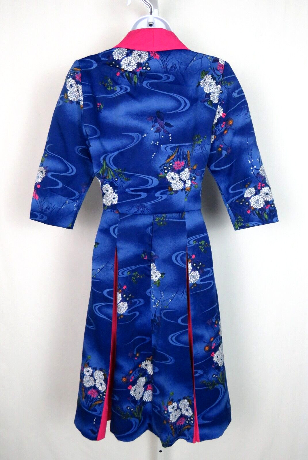 VTG 1950s 60s WALTAH CLARKE’S OF HONOLULU DRESS & CROP JACKET FLORAL POLY SILK?