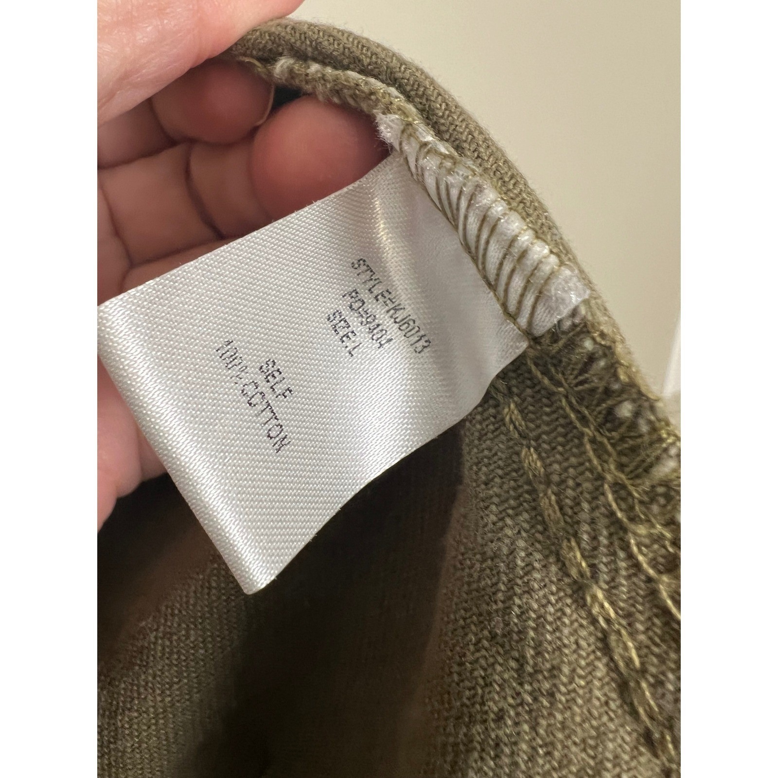 Vintage Miss Sixty Distressed Denim Trucker Jacket Olive Green TCO Rebrand L
