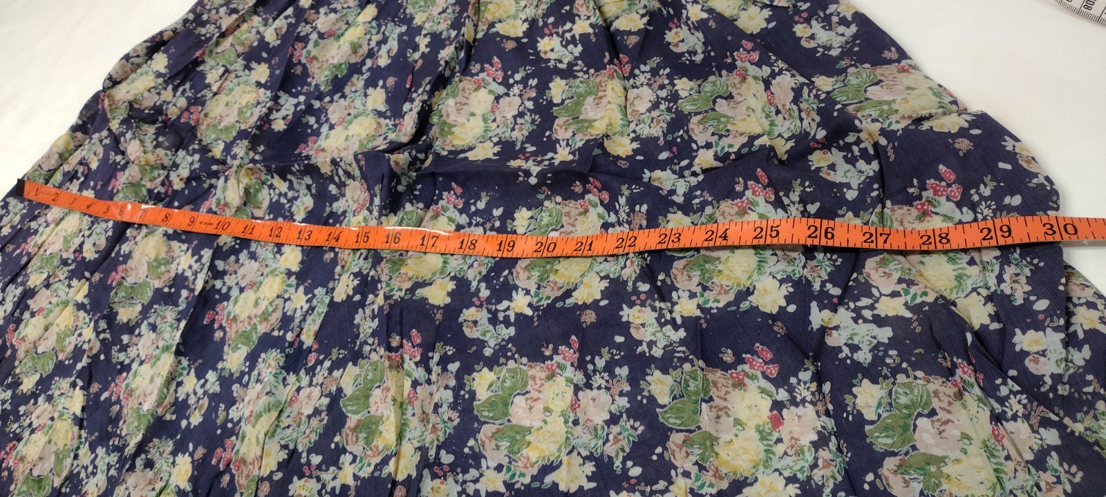 1990s Sundress Dress Midi Open Back Blue Floral Sheer Cotton – 1930s Influence