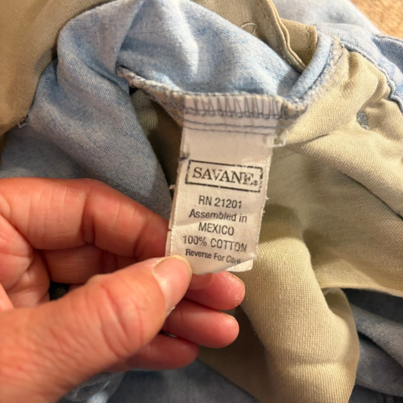 Savane Soft Wash Vintage 90s High Waisted Pleated Denim Shorts Light Blue Cotton
