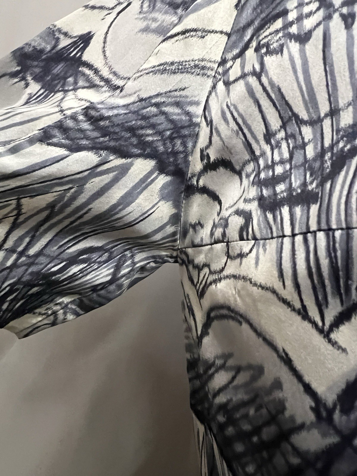 Lovely Printed Silk 1950’s Nettie Rosenstein Dress For Neiman Marcus