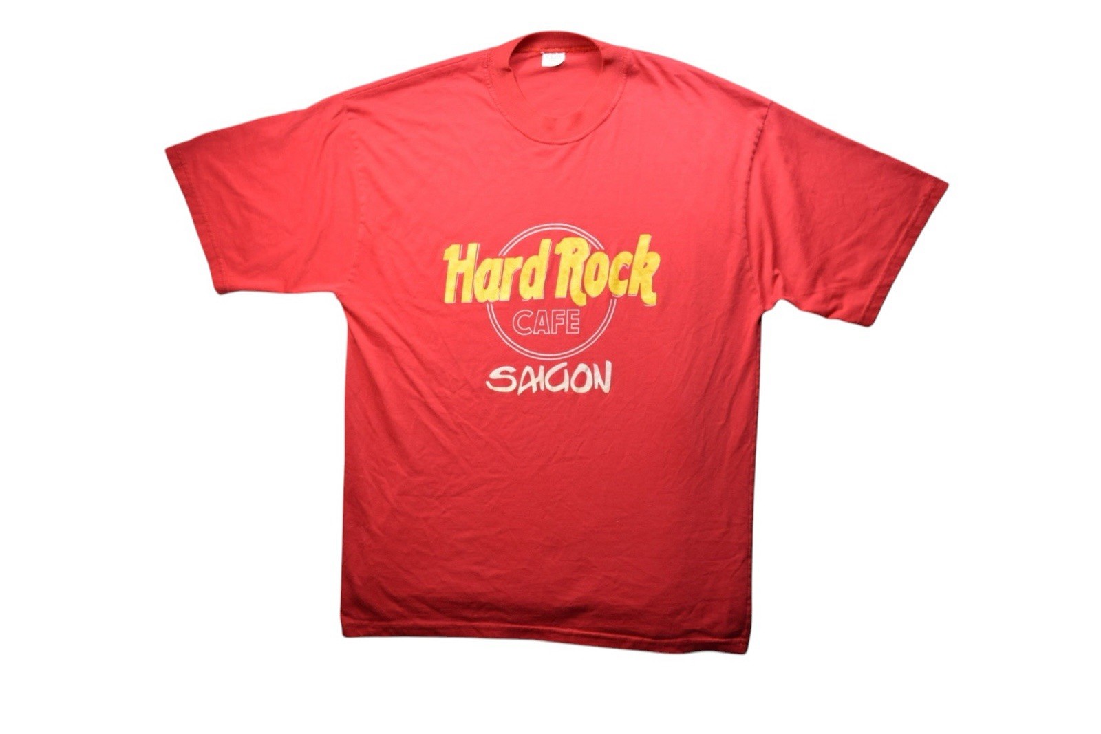 Vintage Hard Rock Cafe Saigon Vietnam T Shirt Red Graphic Cotton XXL #1627