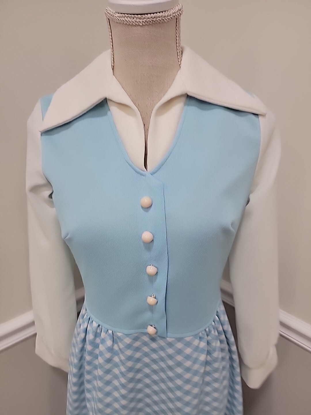 Vintage Mod hostess Dress /Maxi/Mid Century Modern /Hippie Dress