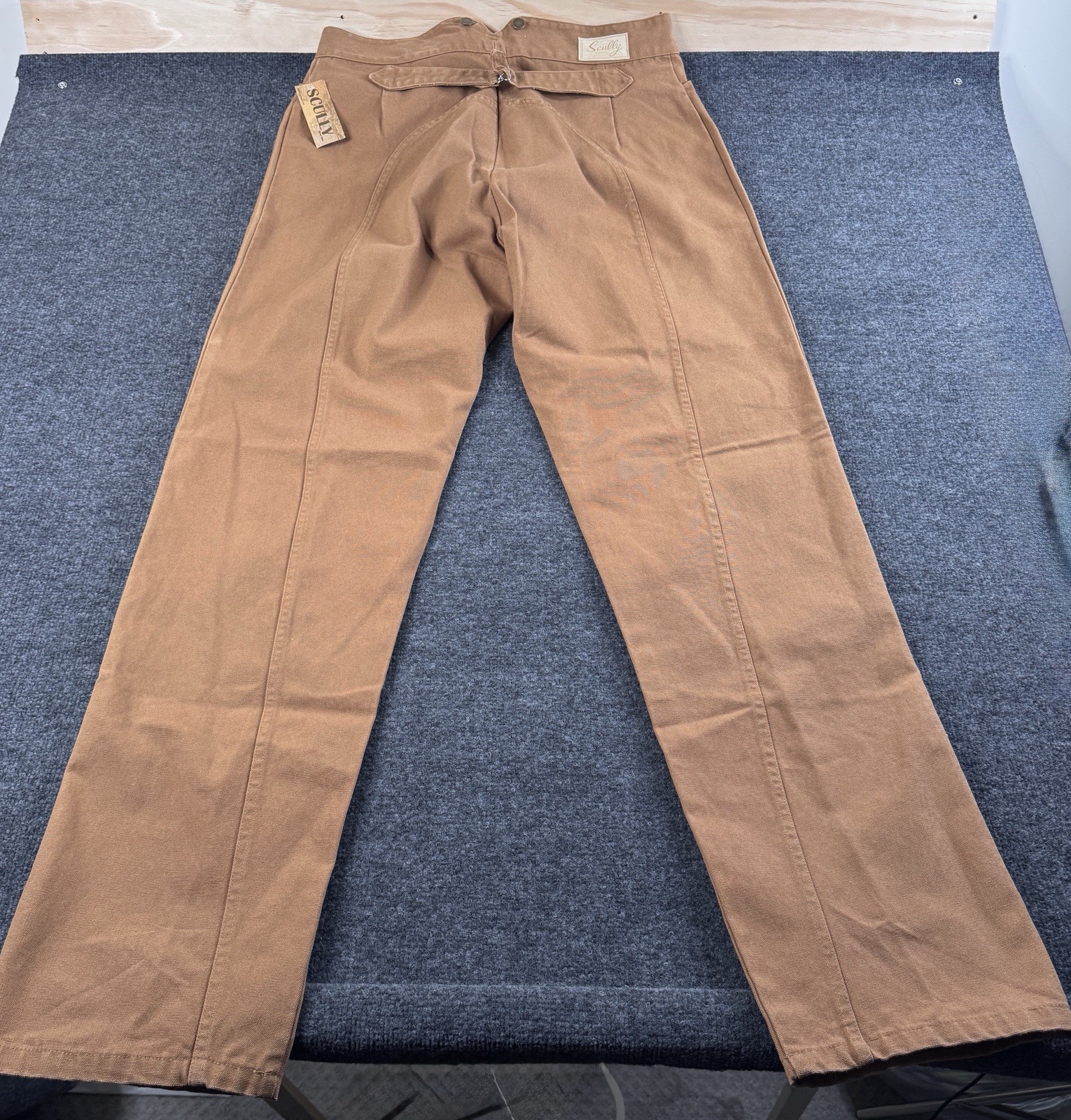 Scully Rangewear Womens 18 Canvas Saddle Seat Equestrian Pants Made USA NWT VTG