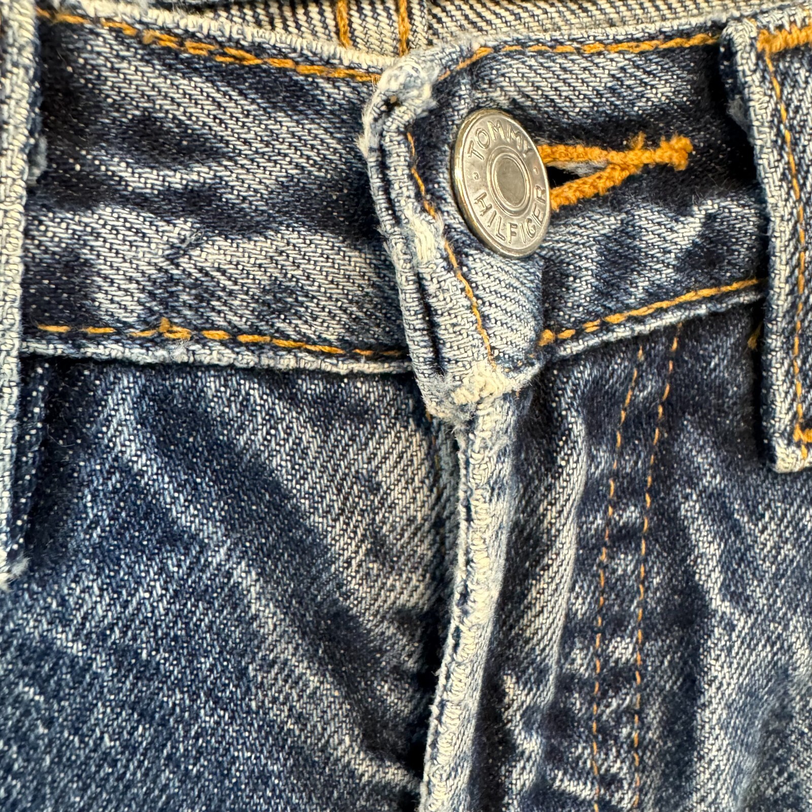 90s Vintage Tommy Hilfiger Jeans 2 4 25 26 Womens Straight Tapered Leg Mid Rise