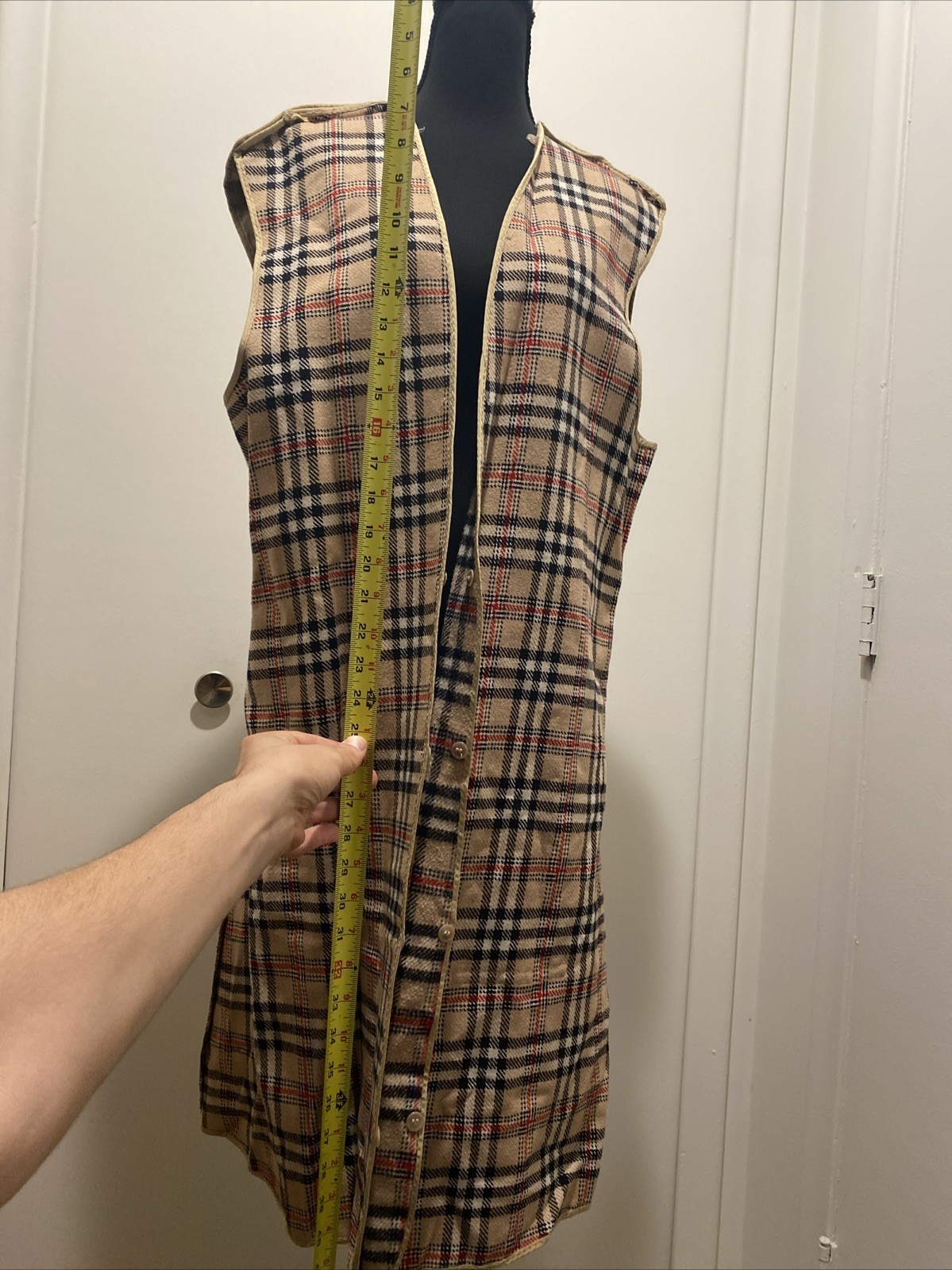 VTG Europe Craft Exclusive Import Long Vest Sack Material Inner Pocket Unique