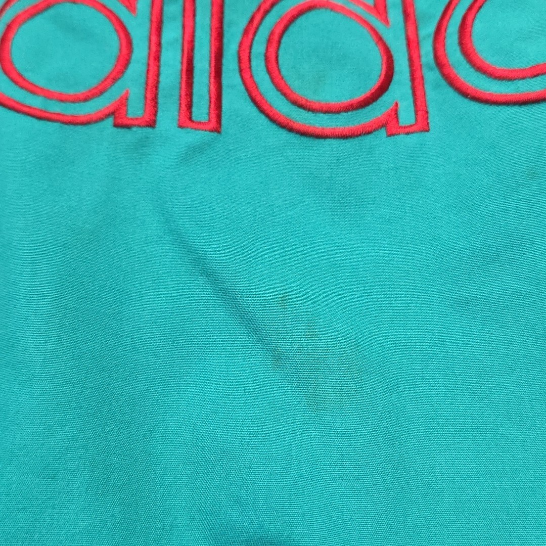Vintage Adidas 1/2 Zip 80’s 90’s Turquoise Purple Red Big Logo Y2K Street…
