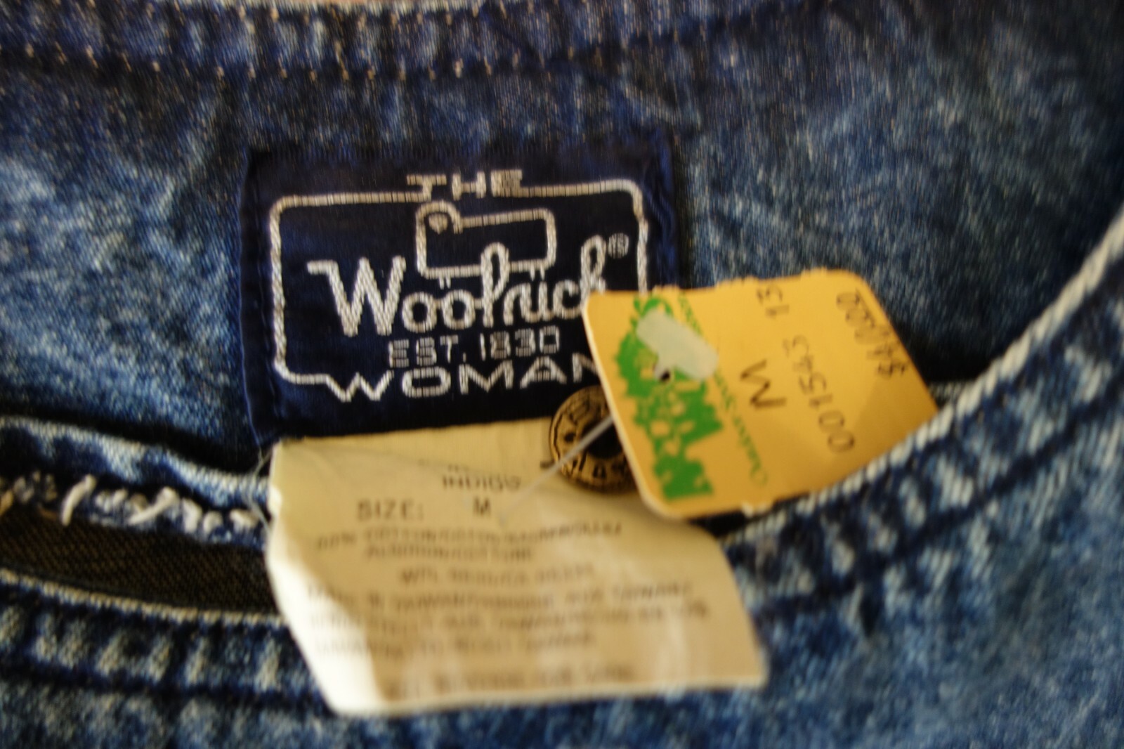 Vintage The Woolrich Woman Jean Dress Jumper New Old Stock Size M