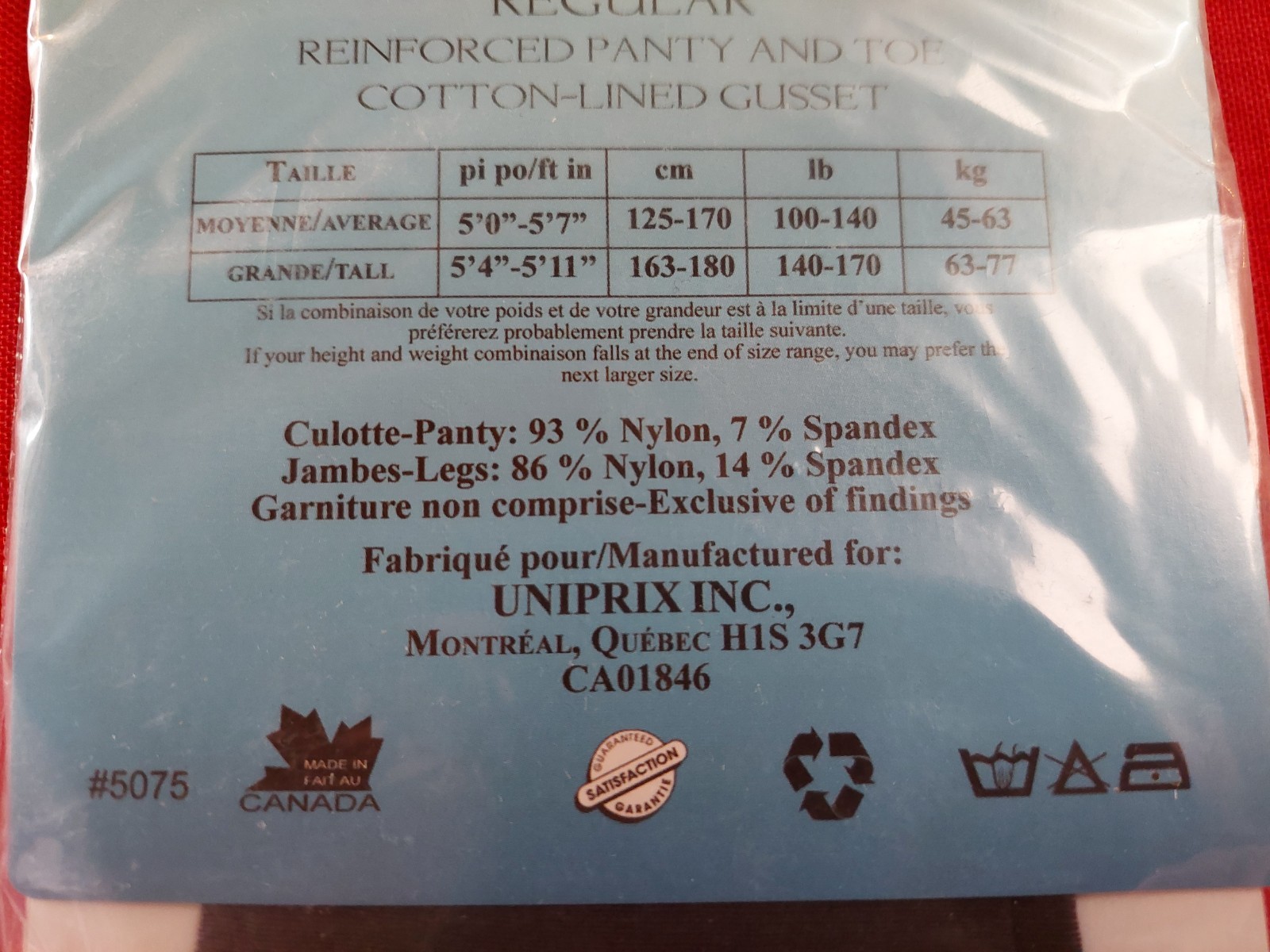 Vintage Pantyhose Option Regular Color Charcoal Size Average BBN1