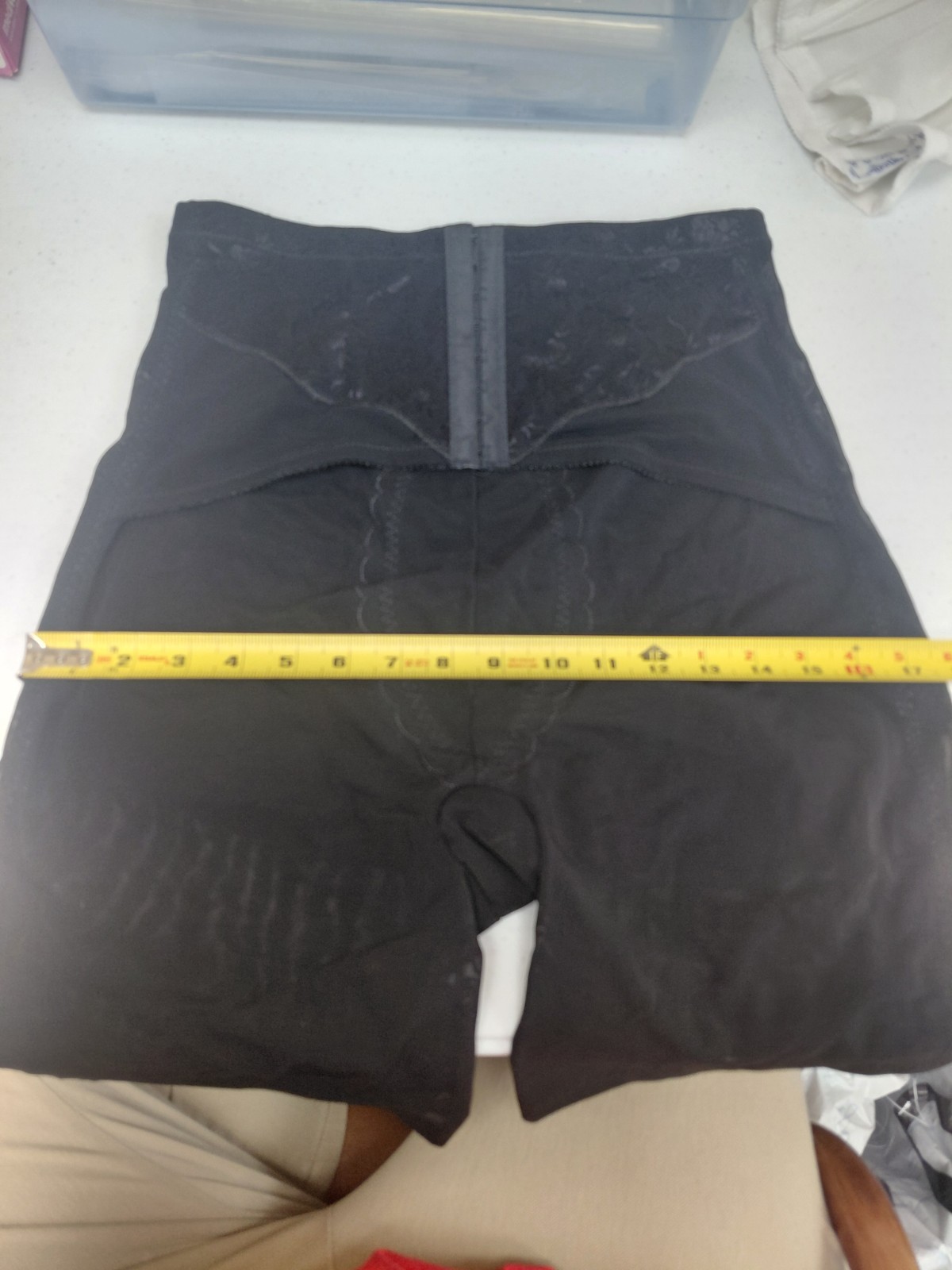 Vintage Crown-nette Black Girdle No Garter Size 38