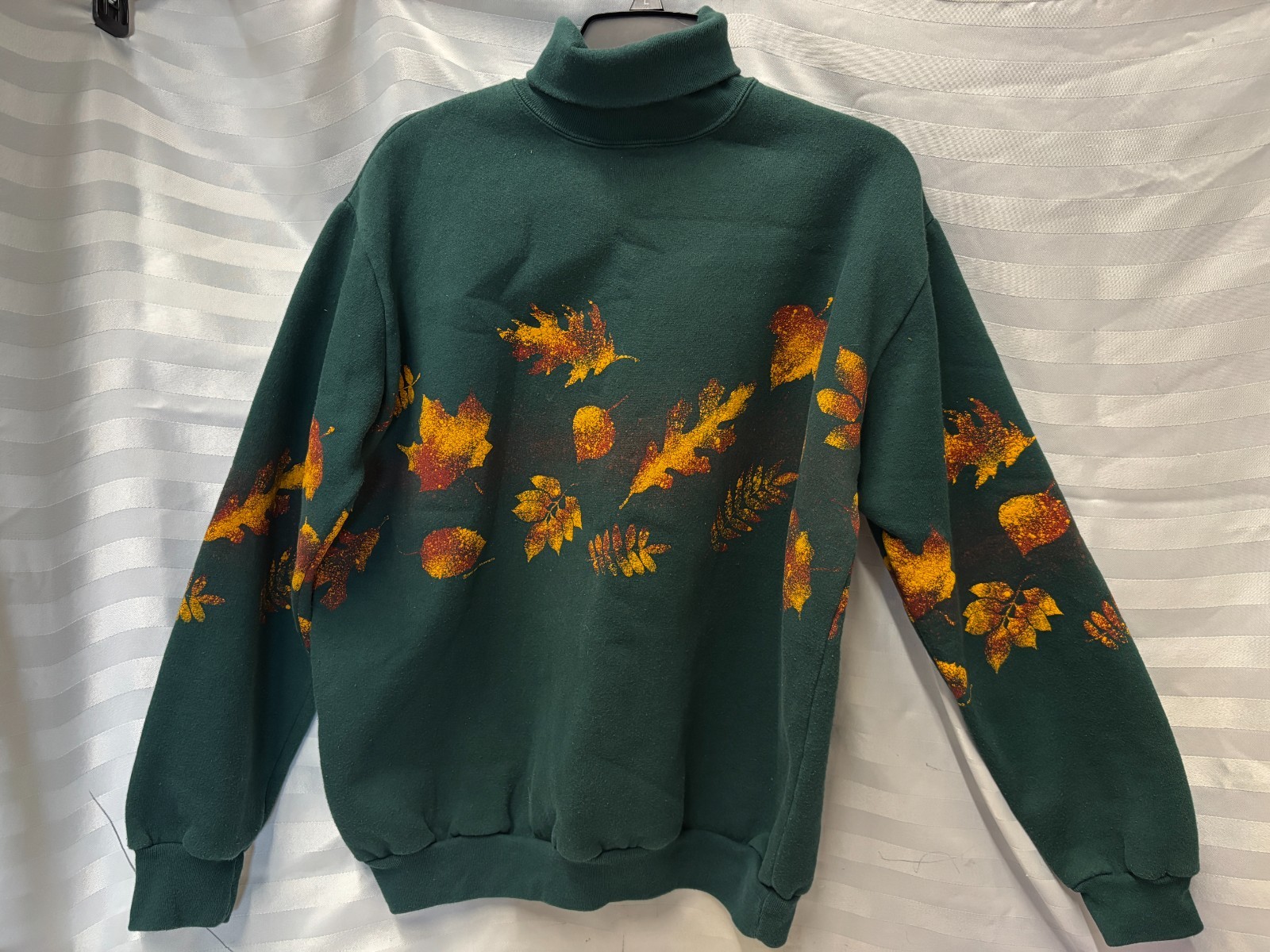 Vintage 1998 Art Unlimited Sportswear LS Sweatshirt All Over Fall Leaves size L