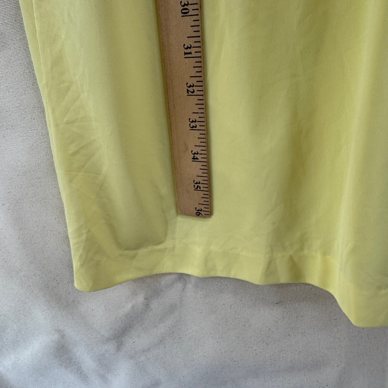 Gossard Artemis Zip Front Robe Large Yellow Vintage Lace Trim Loungewear *Stains