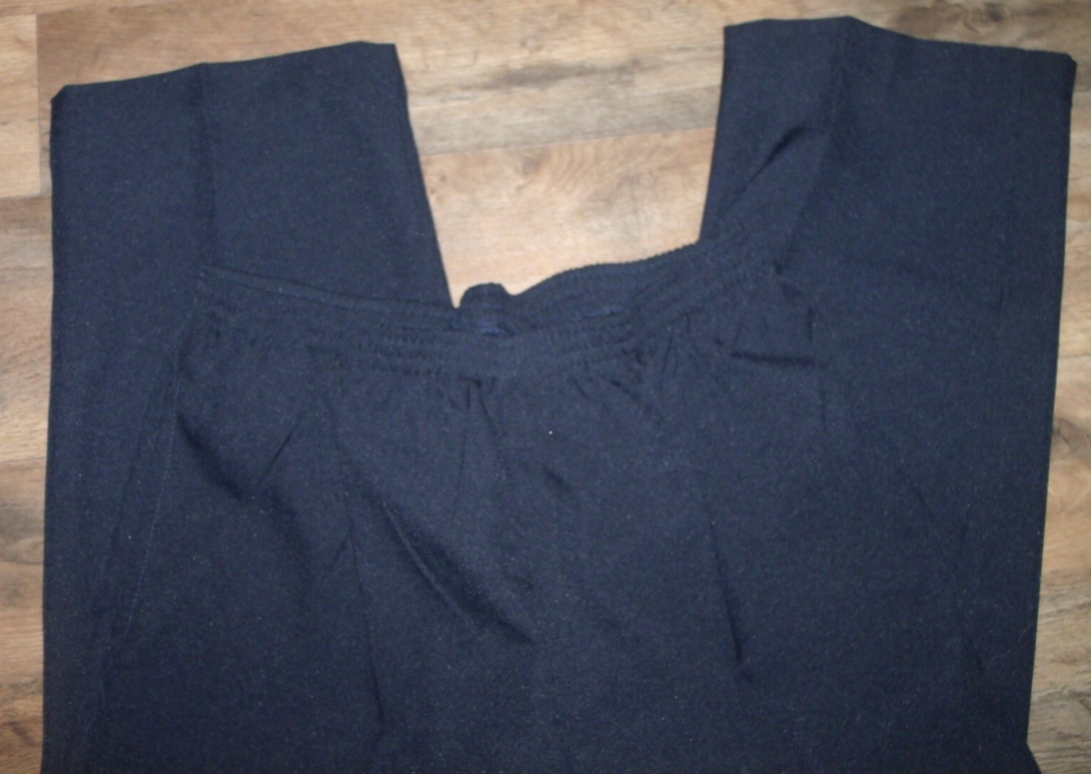Salon Studio Haband Navy Blue Polyester 3 pc Pant Suit Women’s Petite PL VTG 90s