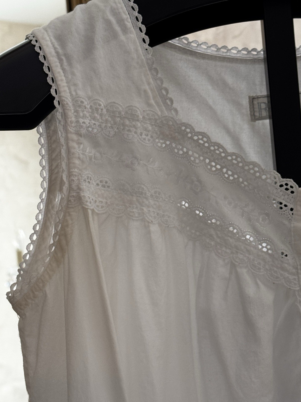 VTG Belle Pointe Nightgown Cottagecore White Day / House Dress Embroidered