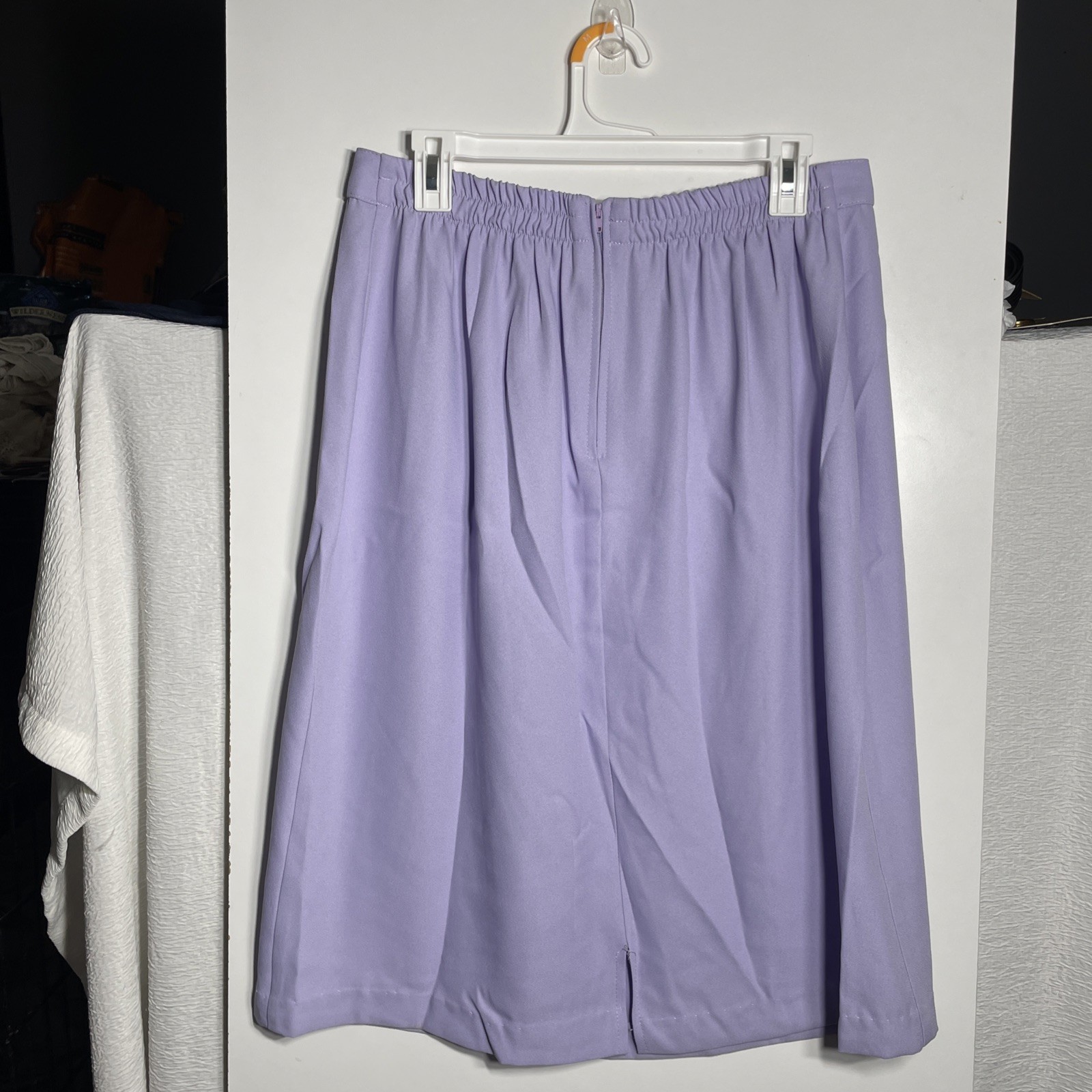 Purple Knee Length /w Elastic Stretch Waistband And Zipper Size 2X Large