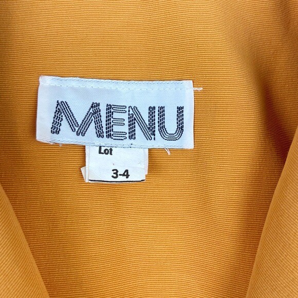 Menu Vintage 80’s Tiger Black and Yellow Dress
