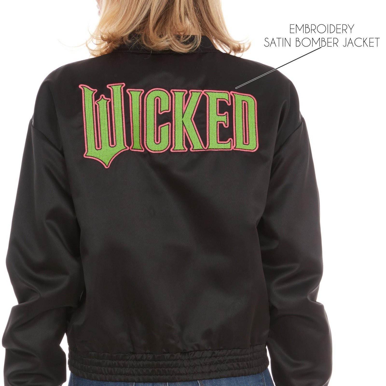 Wicked womens Wicked Women’s, Ladies & Juniors Satin Bomber Jacket
