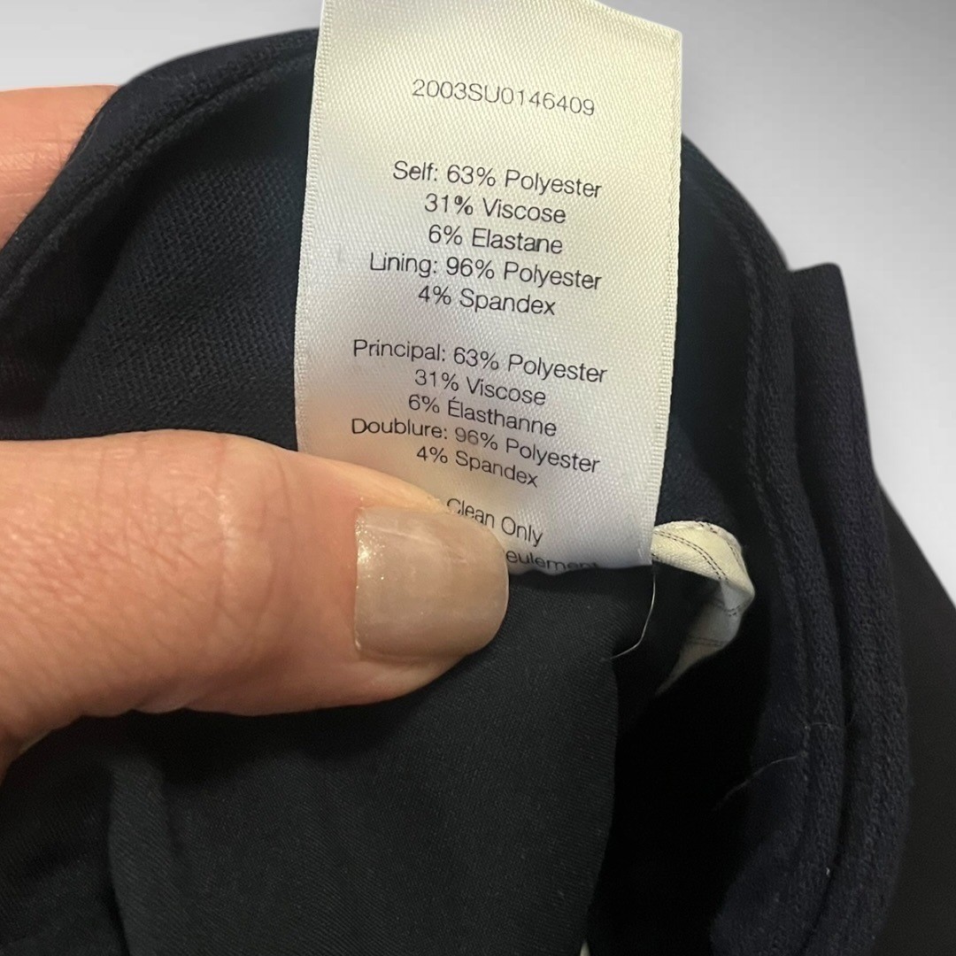 VERONICA BEARD Renzo Navy Blue Cropped Trousers New Size 6 | EUC