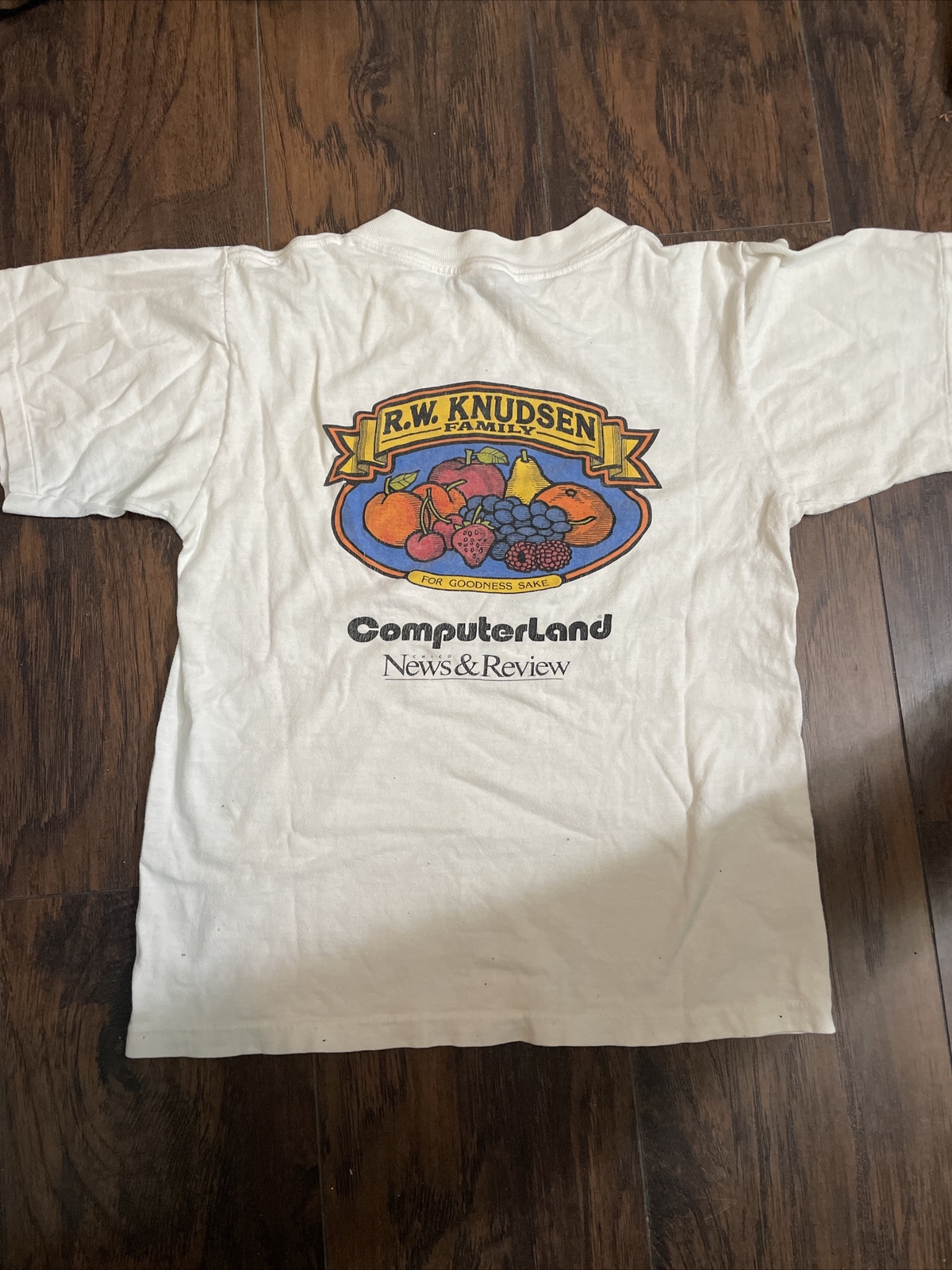 Sportique Tan California Poppies Graphic T-Shirt Vintage 1980 French Cut Size s