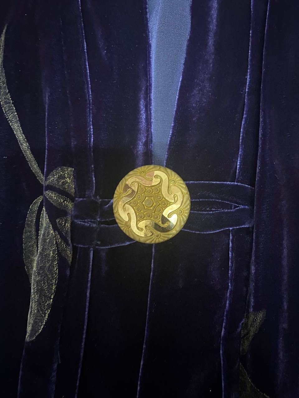 Unique Velvet Burnout Kimono Robe – Catherine Bacon Style Wearable Art