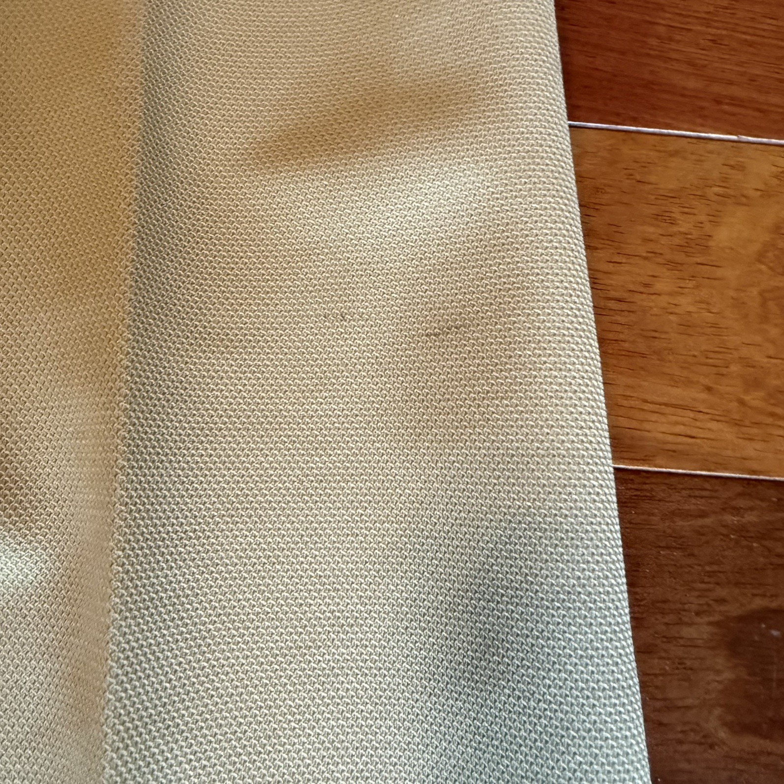 Vintage 70s Farah Flared Bell Bottom Polyester Dress Pants Beige 26×30