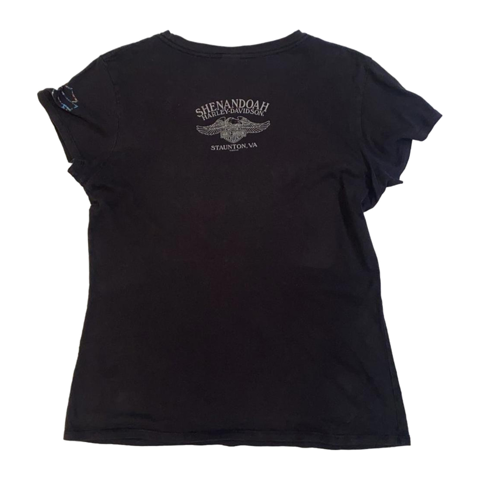 Harley Davidson Women’s Filigree Shenandoah Graphic T Shirt Black XL