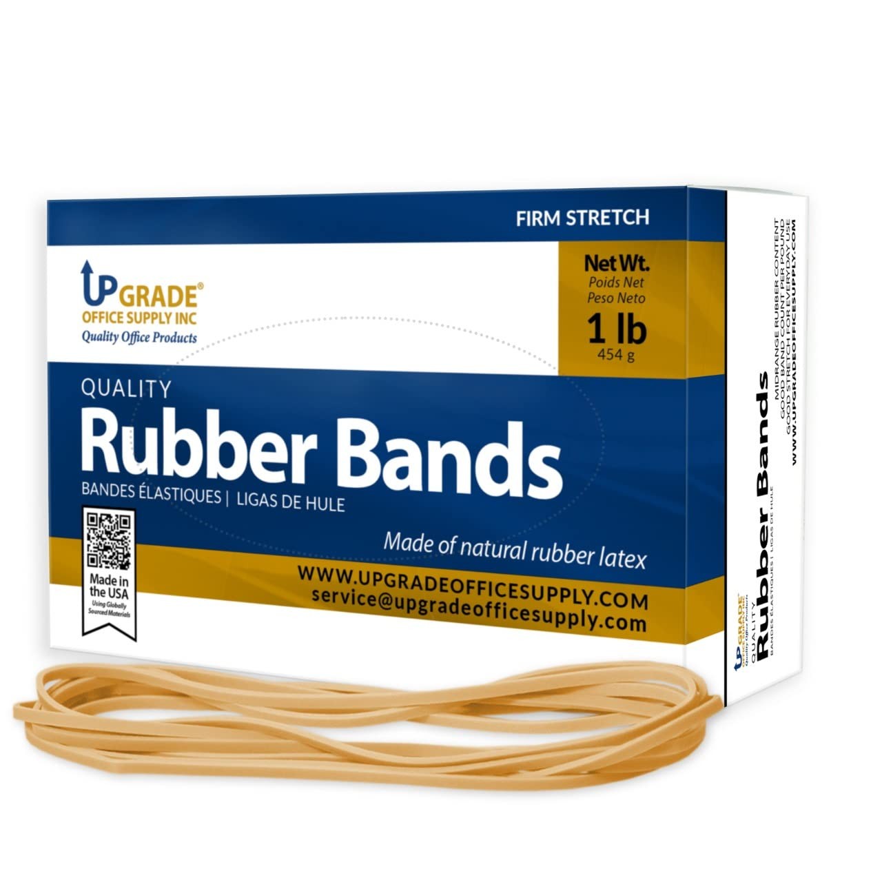 UPG Rubber Bands Size 117B 7″x1/8″ – 3 Pack (600 Bands Total)