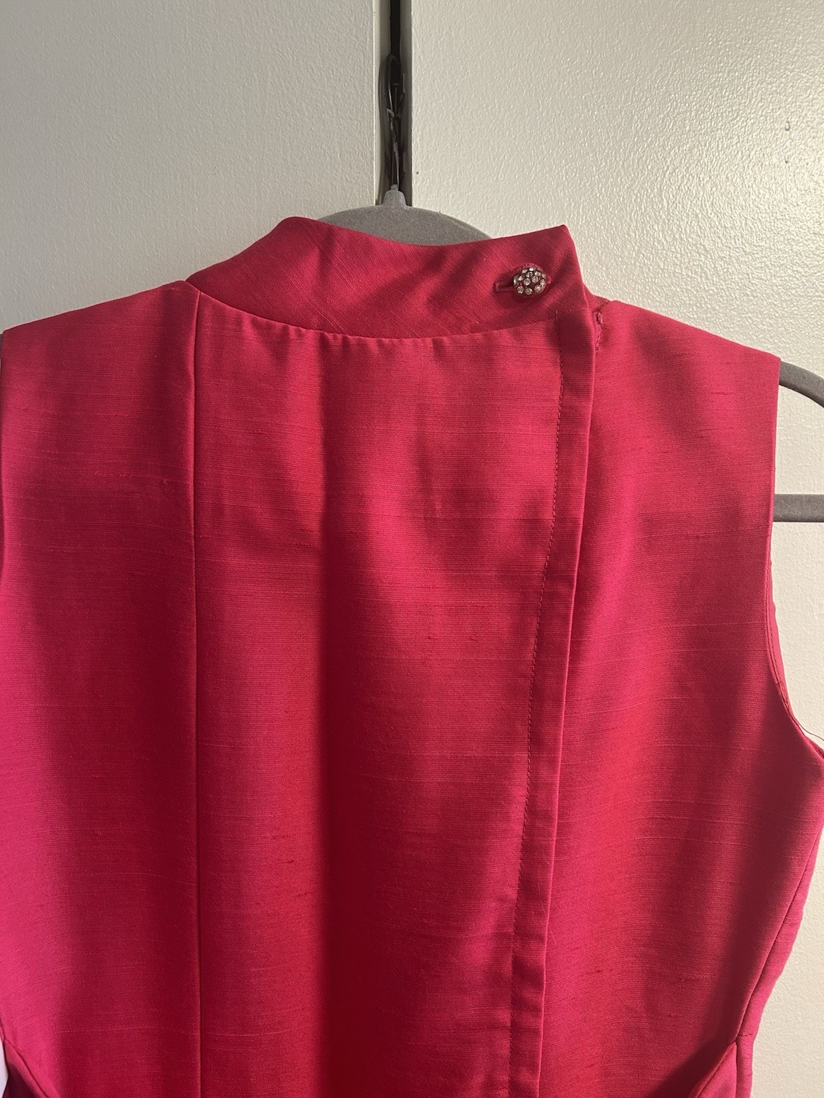 Vintage 1950s Maggi Stover Hot Pink Mod Sheath Dress Style 4129 NWT