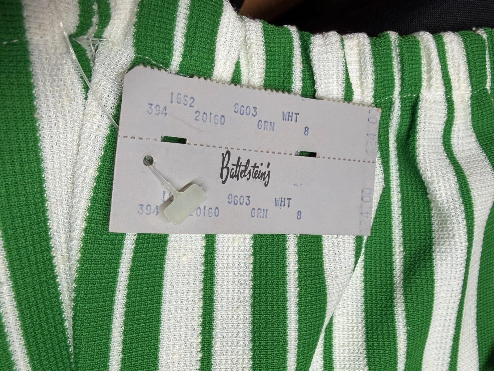 Vtg 1970s NWT ACT III Kelly Green 4 Piece Dacron Knit Tunic Pants Vest Suit 8⁠