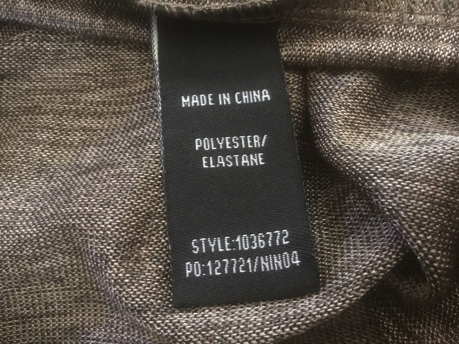 New Rockmans V Neck Grey Polyester /Elastane women’s top Size S