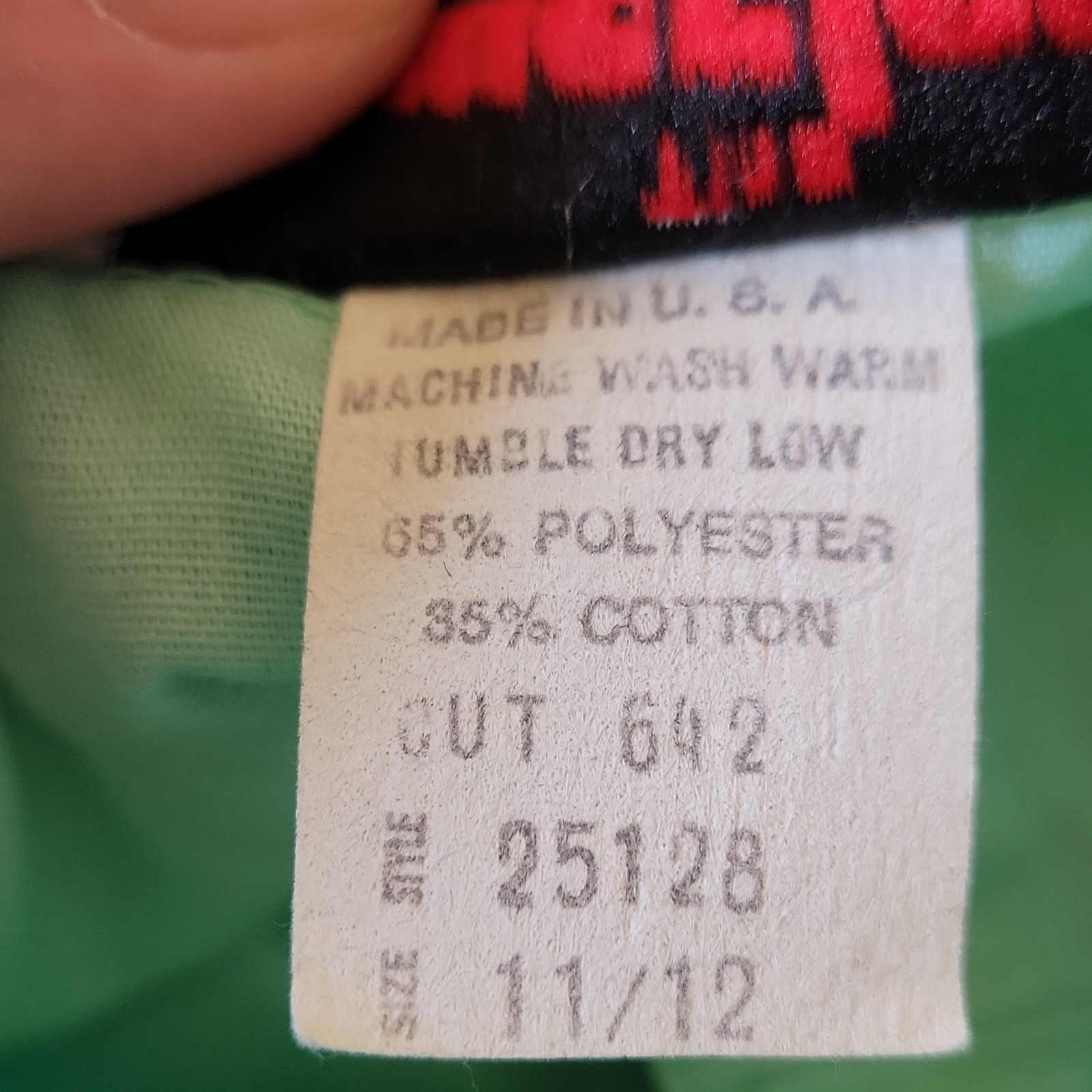 The American Shirt Dress 1980s Green Shirt Dress Size 11/12 Vintage Made in USA