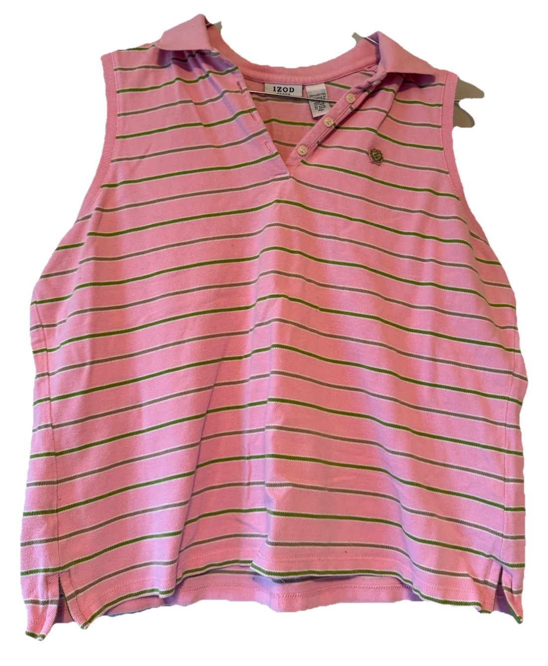 Vintage Prep School core IZOD Sleeveless Blouse Size Petite XL
