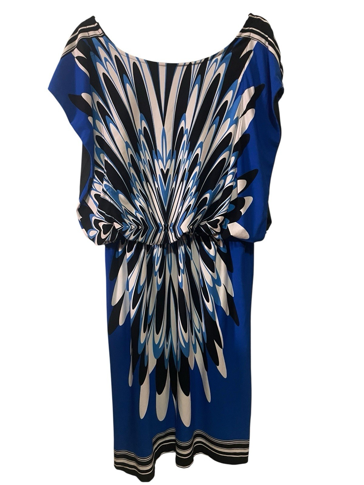 Vintage Pride and Joy Size 16 blue patterned Dress Coquette