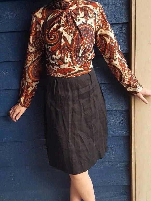 Vintage 1960’s Mod Dress by 100 Parkhouse Dallas metallic top xs