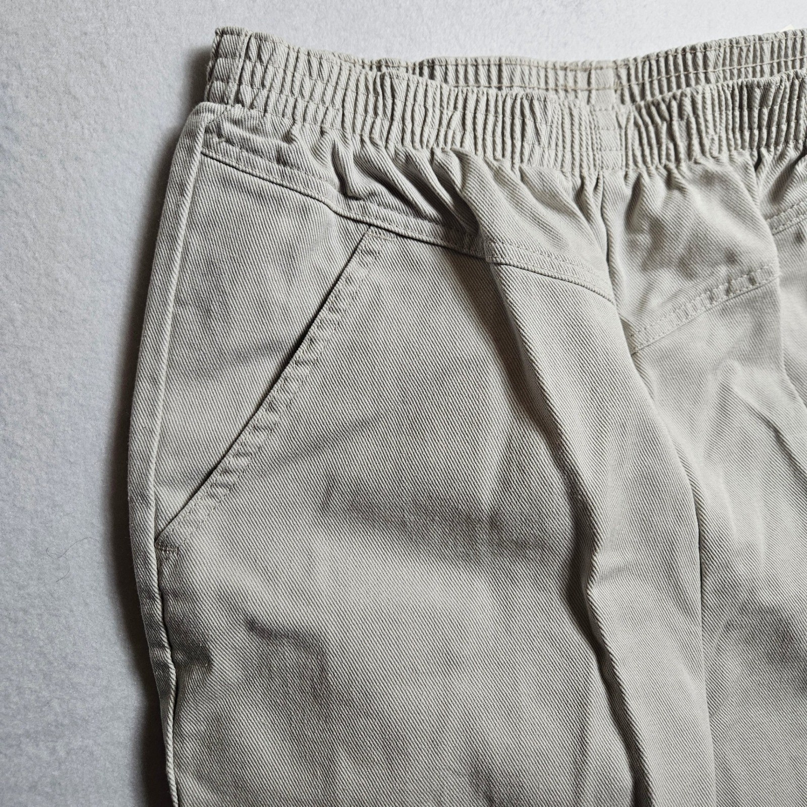 Vintage 90s Pizzazz High Waisted Mom Jeans Straw Beige Tapered Leg NWT Size 16