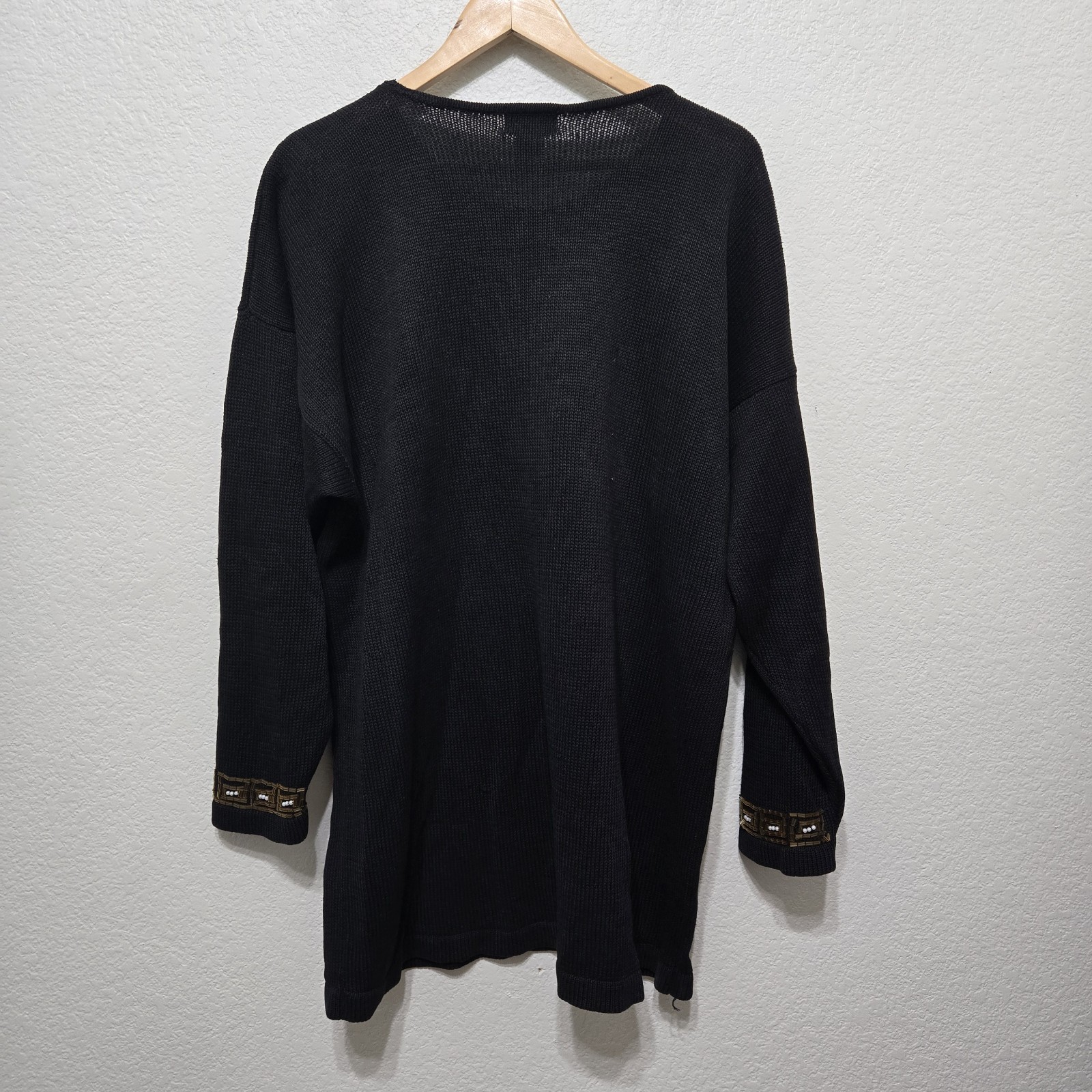 Vintage V J Woman Beaded Sweater Size 1X