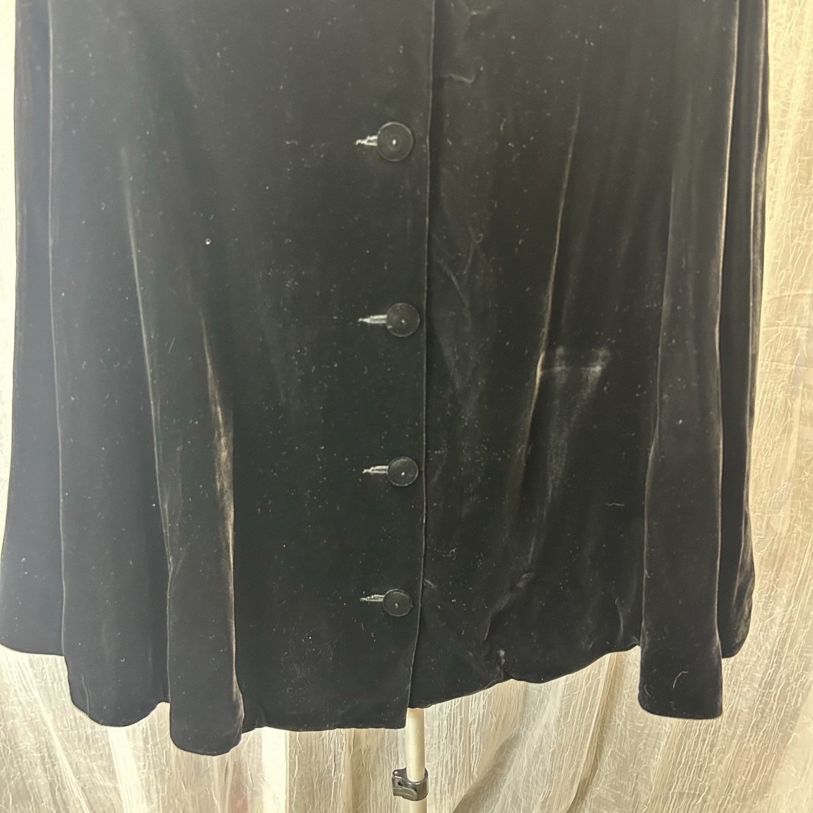 Vintage Queen Of The Capes Country Place Black Velvet Cape Romantic Goth