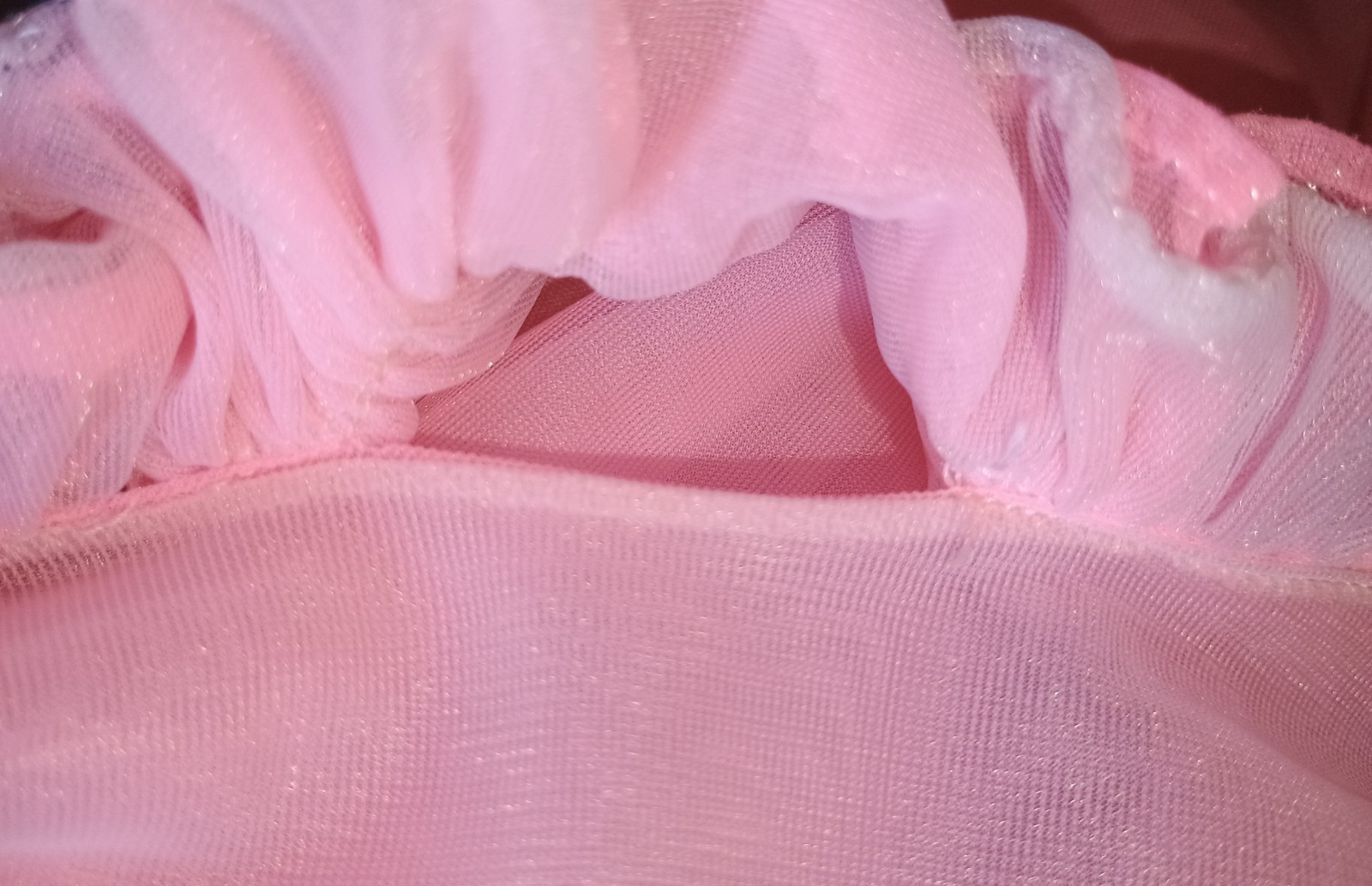 Vintage 50s 60s Jenelle Of California DBL Nylon Sheer Chiffon Ruffles Pink Robe