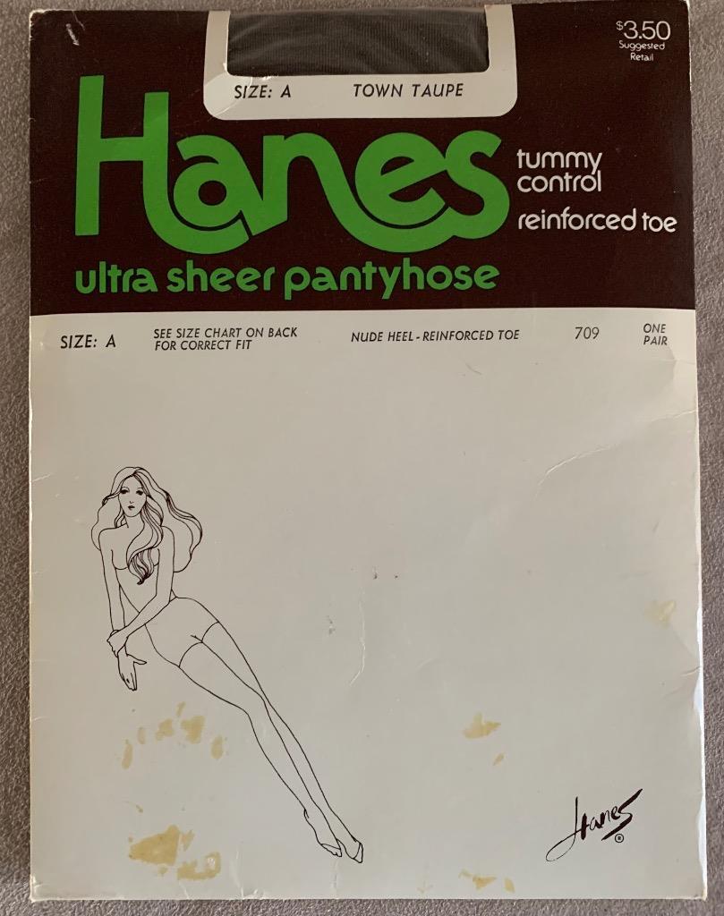 Hanes Pantyhose Size A Small Ultra Sheer Town Taupe Tummy Control