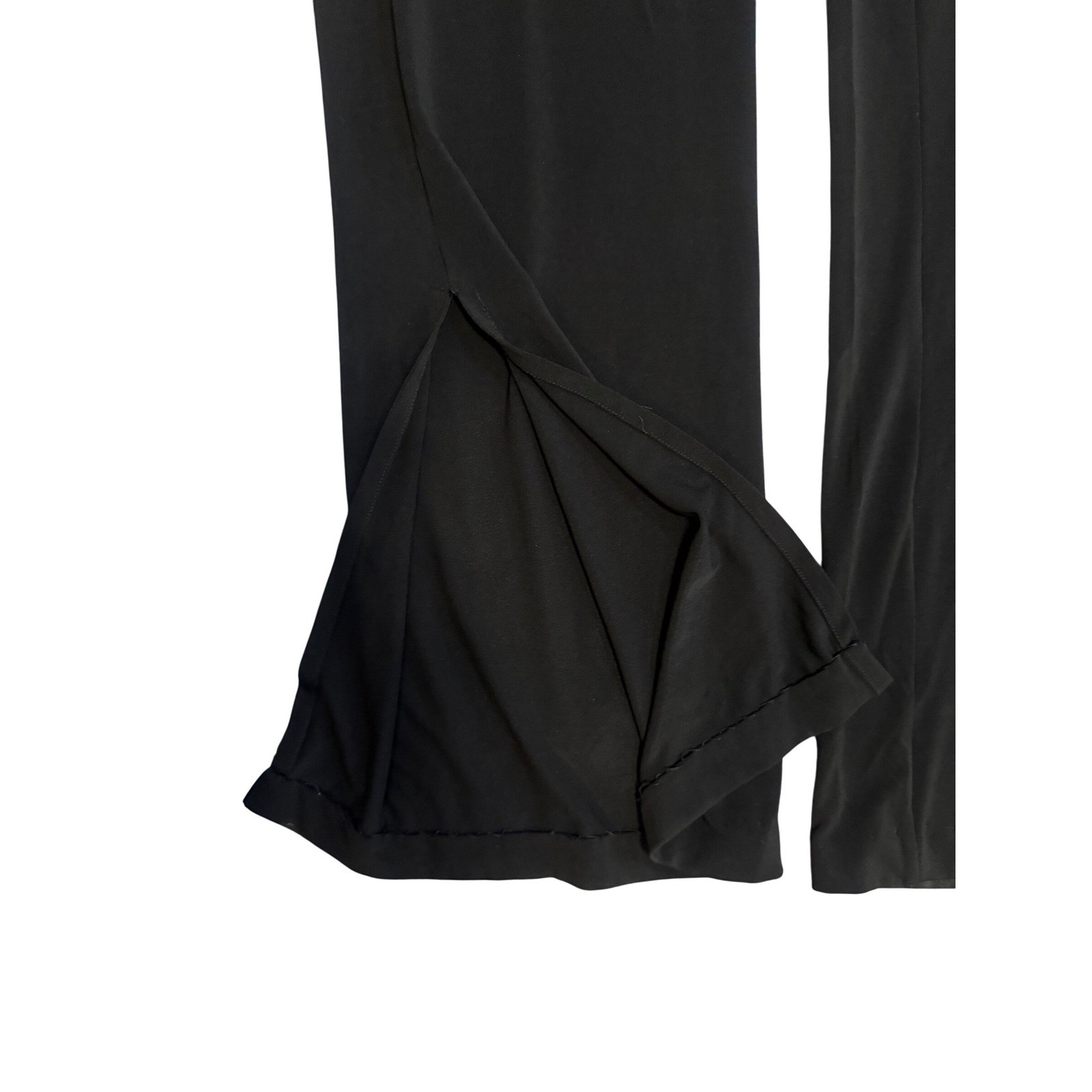 RARE Vintage Isabel de Pedro Mr.Cat slinky Wide Leg Pants W/ Slit Sz 8