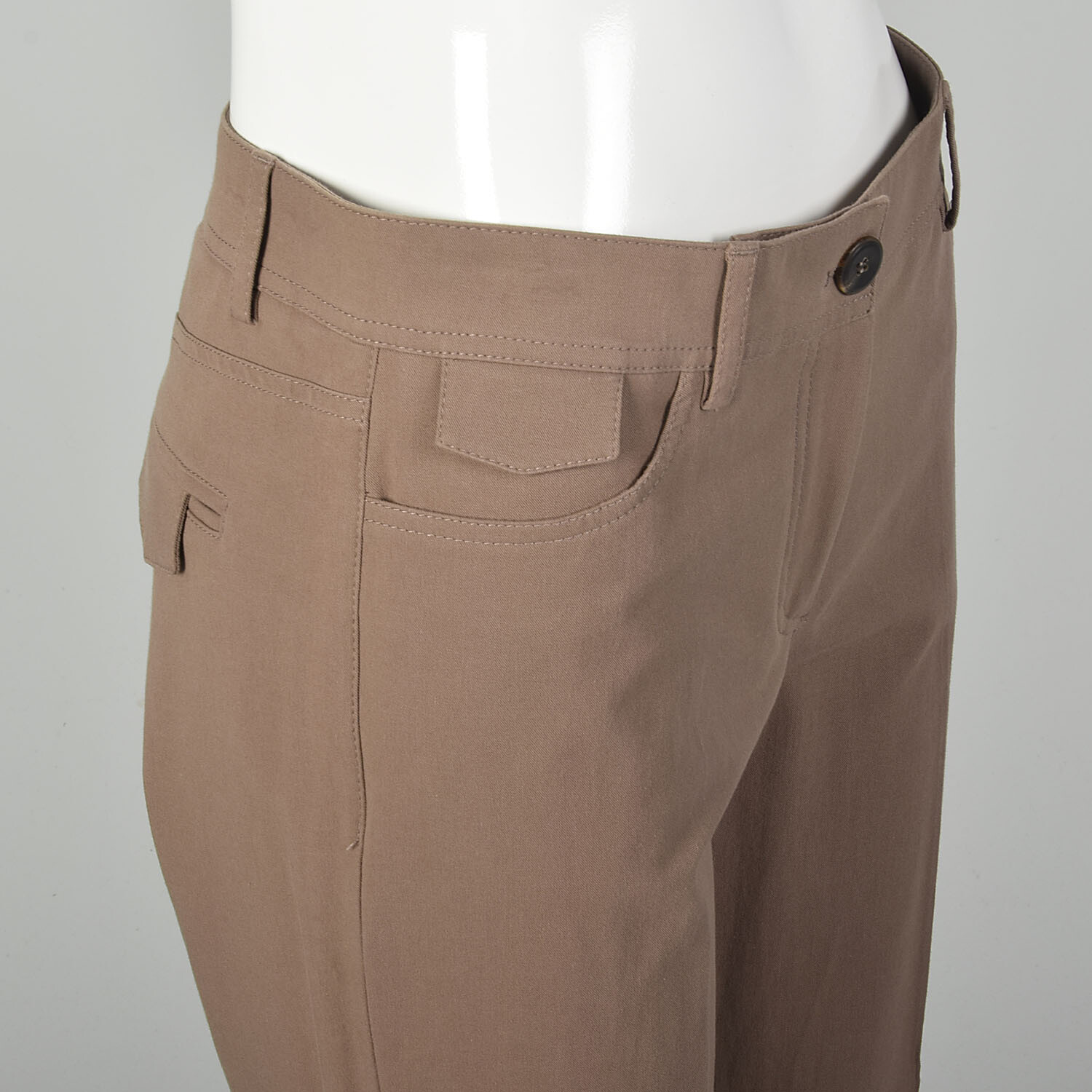 Small Brunello Cucinelli Capri Pants Pleated Tapered Leg Designer Bottoms VTG